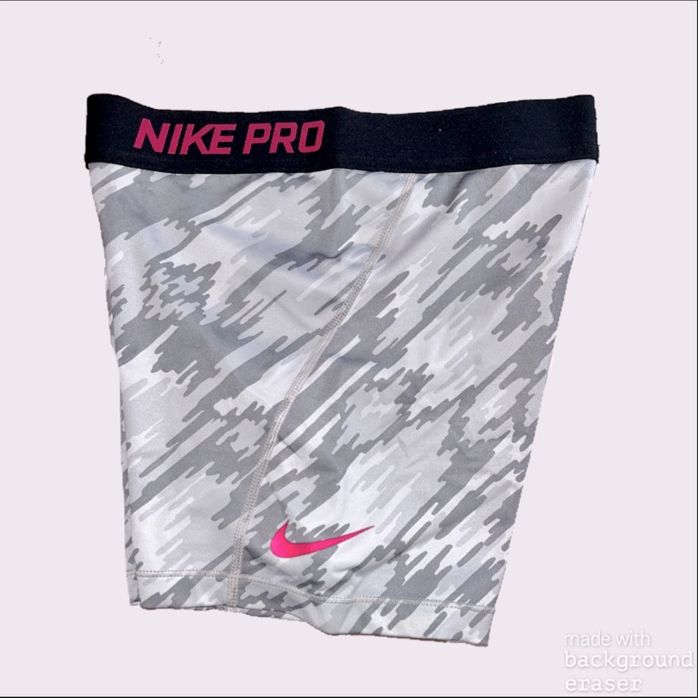 Nike girls silver shorts